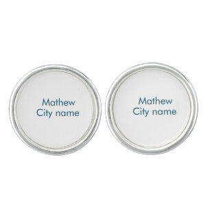 simple initial letter monogram add your name lett cufflinks