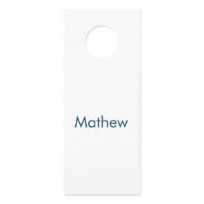 simple initial letter monogram add your name lett  door hanger