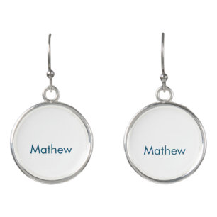 simple initial letter monogram add your name lett earrings