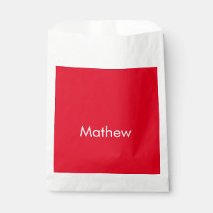 simple initial letter monogram add your name lett favor bag