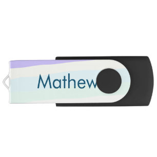 simple initial letter monogram add your name lett flash drive