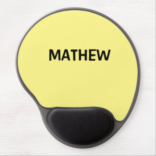 simple initial letter monogram add your name lett gel mouse pad