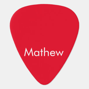 simple initial letter monogram add your name lett guitar pick