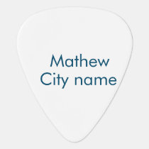 simple initial letter monogram add your name lett guitar pick