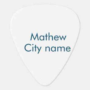 simple initial letter monogram add your name lett  guitar pick