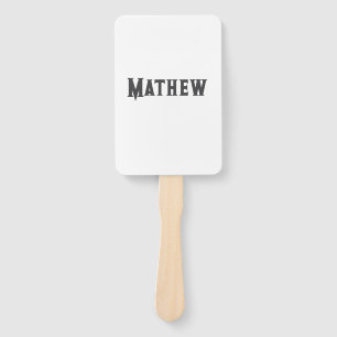 simple initial letter monogram add your name lett  hand fan