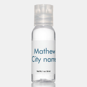 simple initial letter monogram add your name lett hand sanitizer
