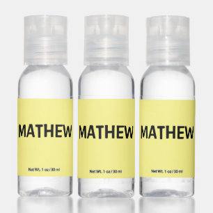 simple initial letter monogram add your name lett hand sanitizer