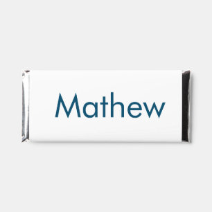 simple initial letter monogram add your name lett hershey bar favors