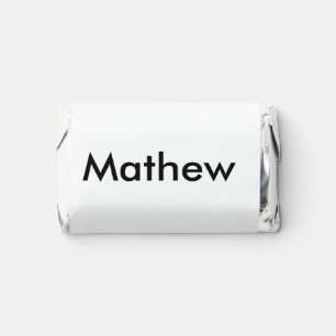 simple initial letter monogram add your name lett hershey's miniatures