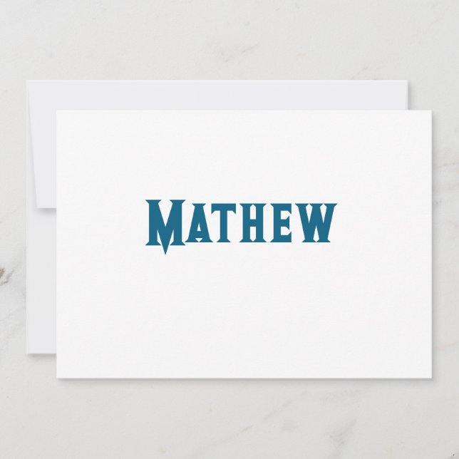 simple initial letter monogram add your name lett  invitation (Front)