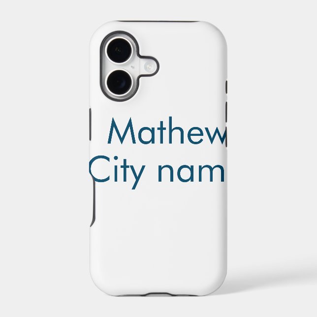 simple initial letter monogram add your name lett  iphone case (Back)