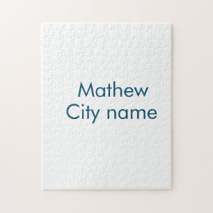 simple initial letter monogram add your name lett  jigsaw puzzle