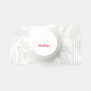 simple initial letter monogram add your name lett life saver® mints