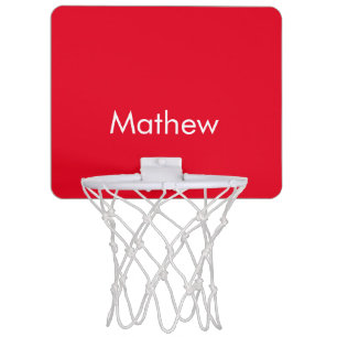 simple initial letter monogram add your name lett mini basketball hoop