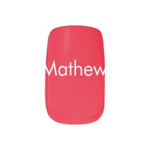 simple initial letter monogram add your name lett minx nail art