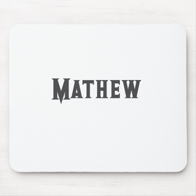 simple initial letter monogram add your name lett  mouse pad (Front)
