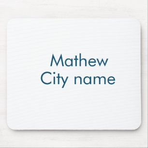 simple initial letter monogram add your name lett mouse pad