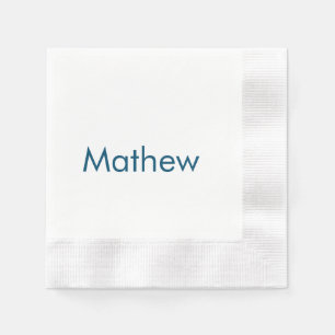 simple initial letter monogram add your name lett napkins