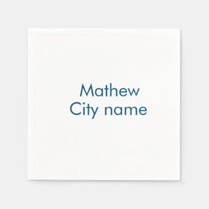 simple initial letter monogram add your name lett  napkins