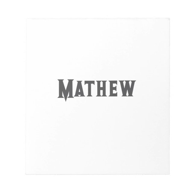 simple initial letter monogram add your name lett  notepad (Front)