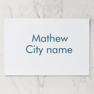 simple initial letter monogram add your name lett paper pad