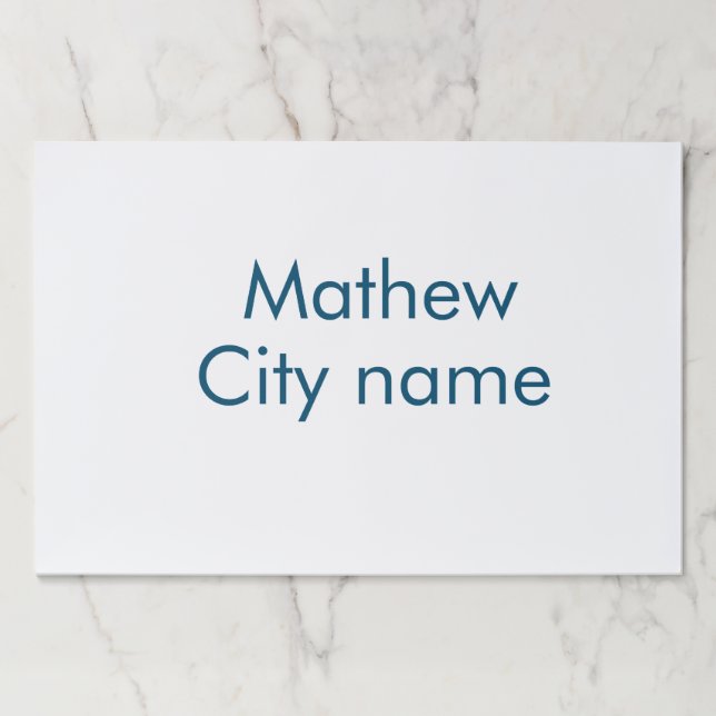 simple initial letter monogram add your name lett  paper pad (Front)