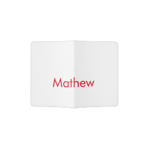 simple initial letter monogram add your name lett  passport holder