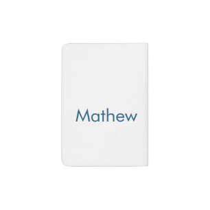 simple initial letter monogram add your name lett passport holder