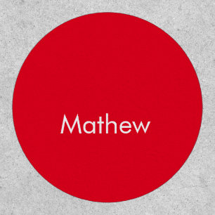 simple initial letter monogram add your name lett  patch