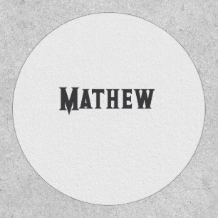 simple initial letter monogram add your name lett  patch