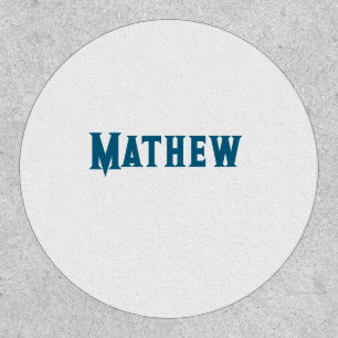 simple initial letter monogram add your name lett  patch