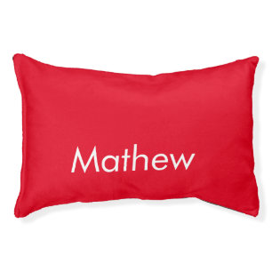simple initial letter monogram add your name lett pet bed