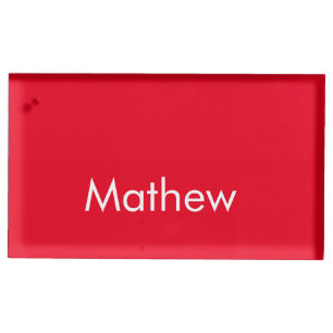 simple initial letter monogram add your name lett place card holder