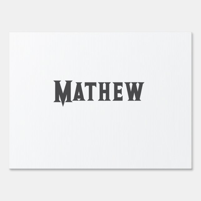 simple initial letter monogram add your name lett  sign (Front)