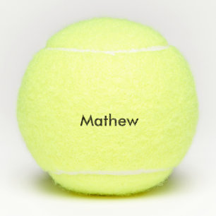 simple initial letter monogram add your name lett tennis balls
