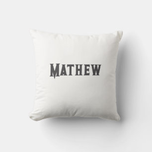 simple initial letter monogram add your name lett throw pillow
