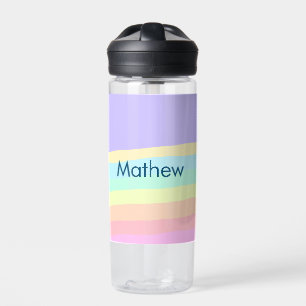 simple initial letter monogram add your name lett water bottle