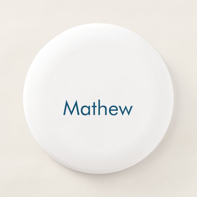 simple initial letter monogram add your name lett  Wham-O frisbee (Front)