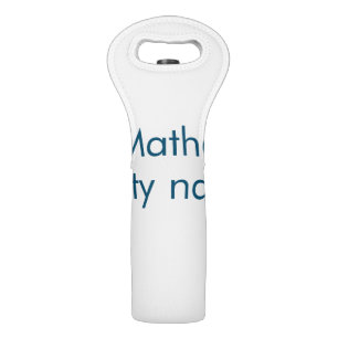 simple initial letter monogram add your name lett wine bag