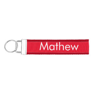 simple initial letter monogram add your name lett wrist keychain