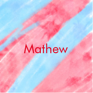 simple initial letter monogram add your name red b cutout