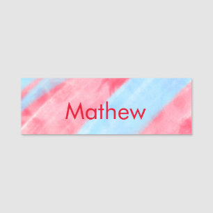 simple initial letter monogram add your name red b tag