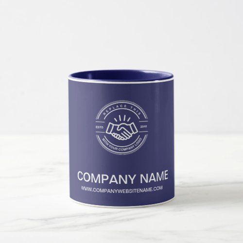 Simple Inside Color Custom Promotional Brand Logo Mug