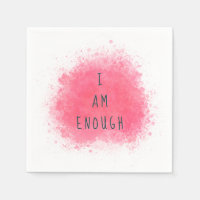 Simple Inspiring I Am Enough Affirmation Quote