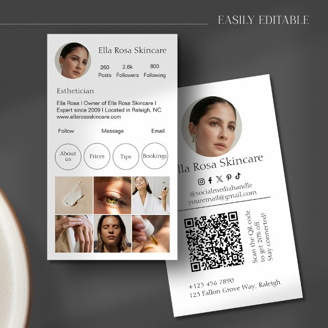 Simple Instagram Business Card (Creator Uploaded)