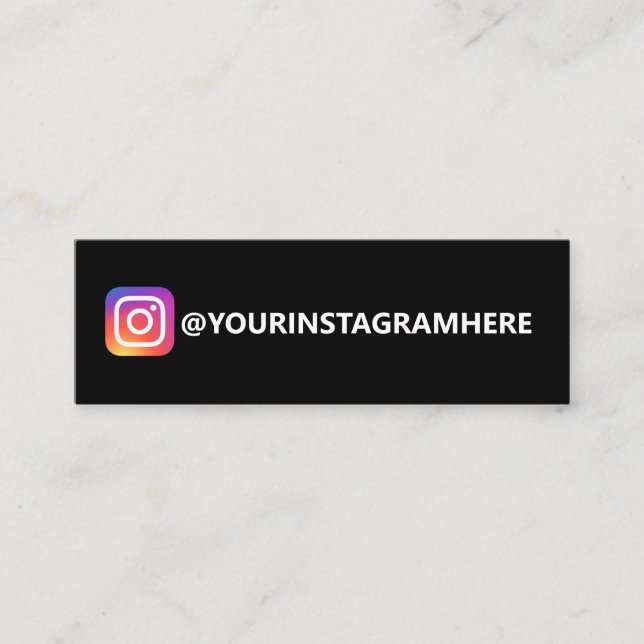 SIMPLE INSTAGRAM MINI BUSINESS CARD (Front)