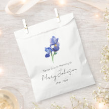 Simple Iris Seed packet Funeral 