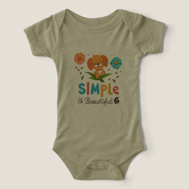 Simple is Beautiful – Bella+Canvas Infant  T-shirt (Design Front)