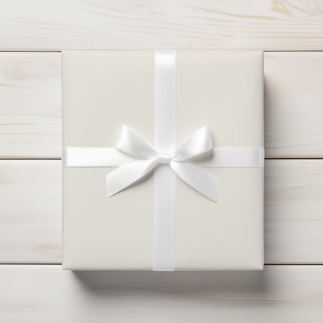 Simple Ivory Cream Solid Color Wrapping Paper (Creator Uploaded)
